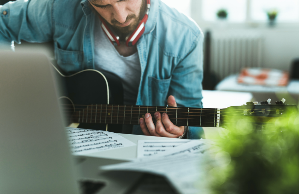 Teach yourself how to play the guitar